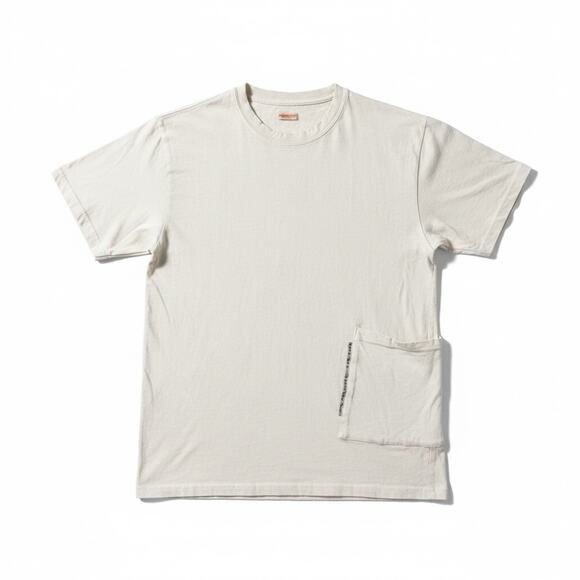 Kapital Other - Men's Kapital Japan Asymmetrical Pocket Natural Cotton Logo T-Shirt - S